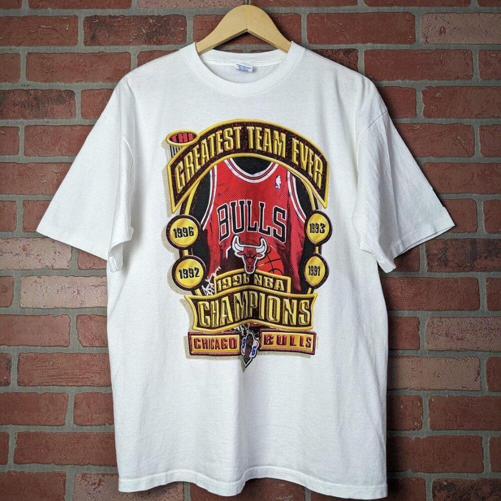 Retro 1996 Nba Chicago Basketball Champions Original Sports Tee Shirt
